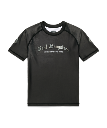 Logo Jujitsu Rashguard - Black/Silver