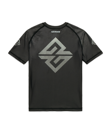 Logo Jujitsu Rashguard - Black/Silver