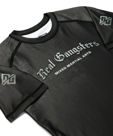 Logo Jujitsu Rashguard - Black/Silver