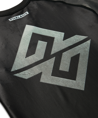 Logo Jujitsu Rashguard - Black/Silver