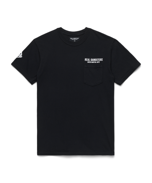 Bold Logo Pocket Tee - Black