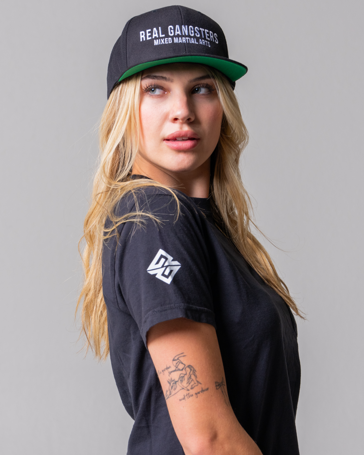 Bold Logo Snapback - Black