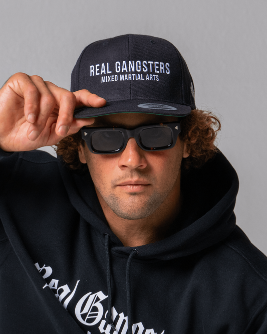 Bold Logo Snapback - Black