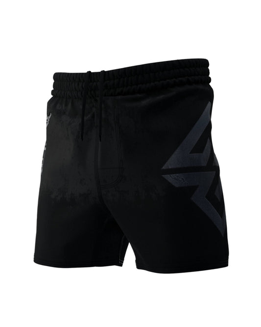 Logo Jujitsu Shorts - Black/Silver