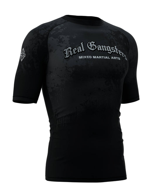 Logo Jujitsu Rashgaurd - Black/Silver