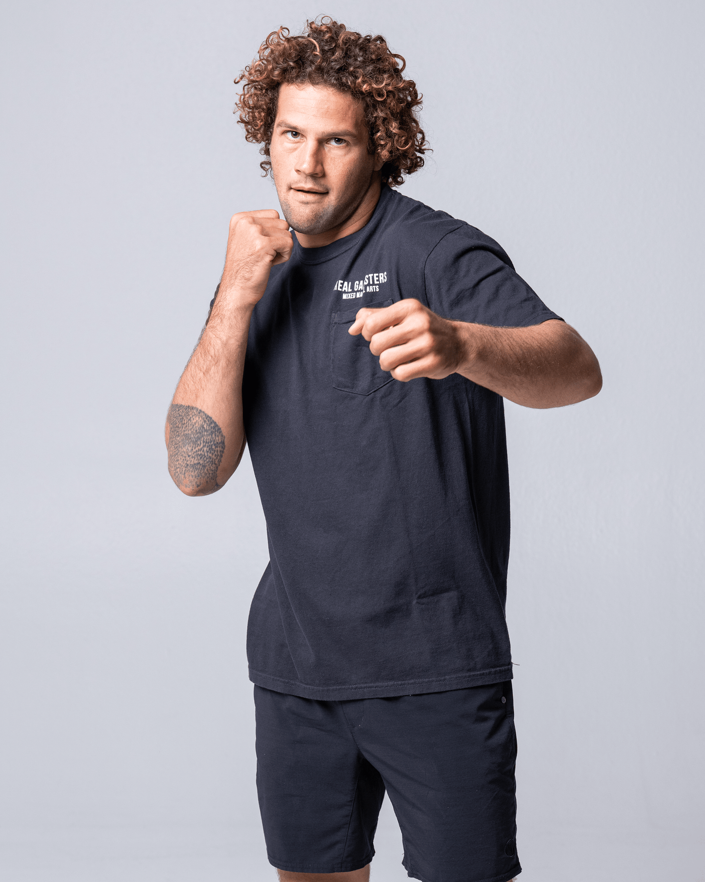 Bold Logo Pocket Tee - Black