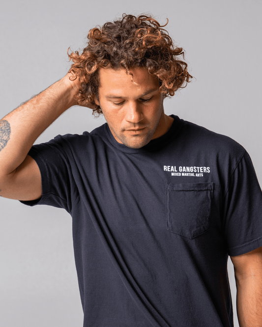 Bold Logo Pocket Tee - Black