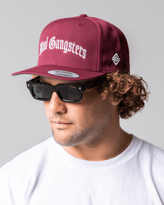 Old English Snapback - Crimson