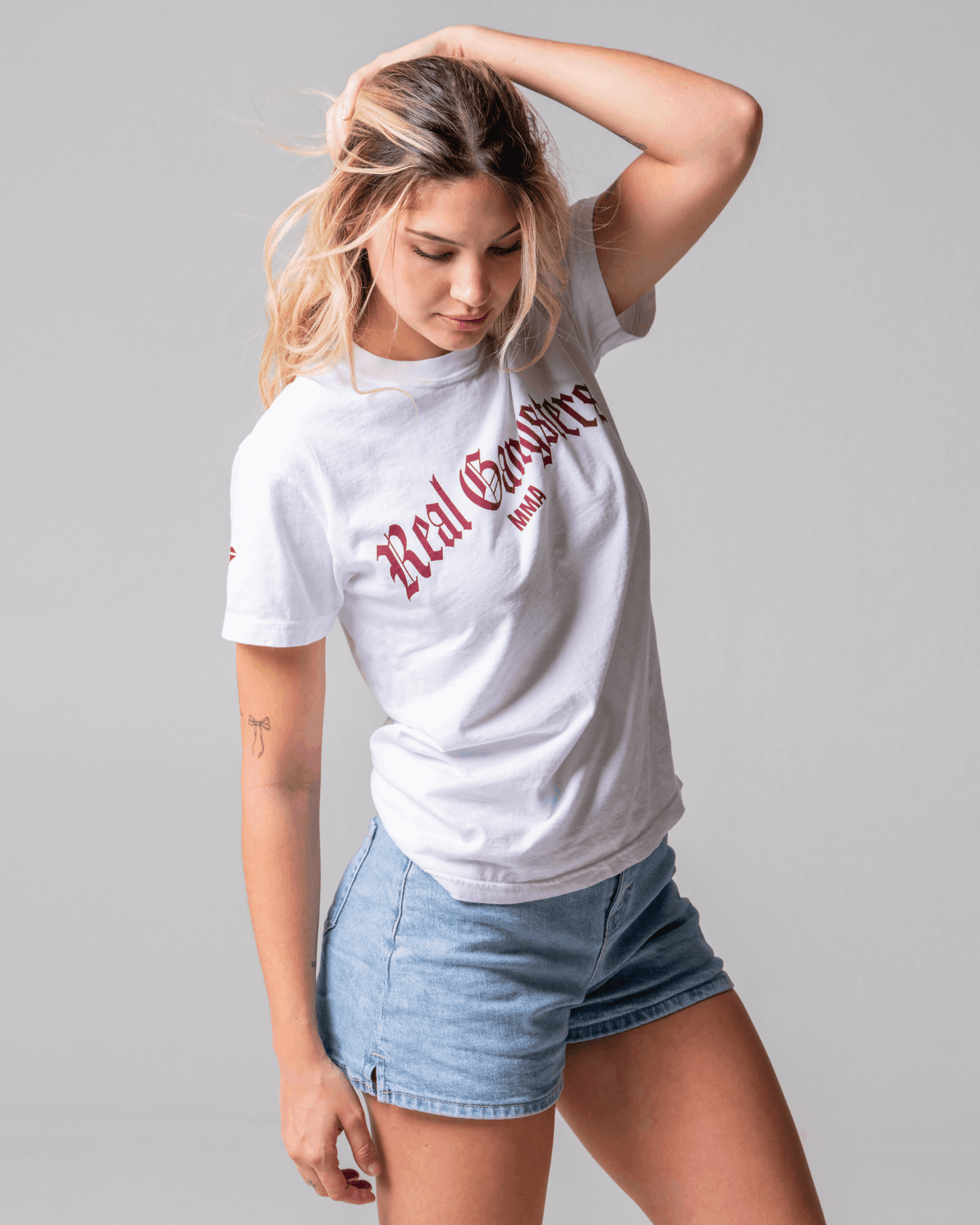 Old English Tee - White