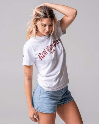 Old English Tee - White