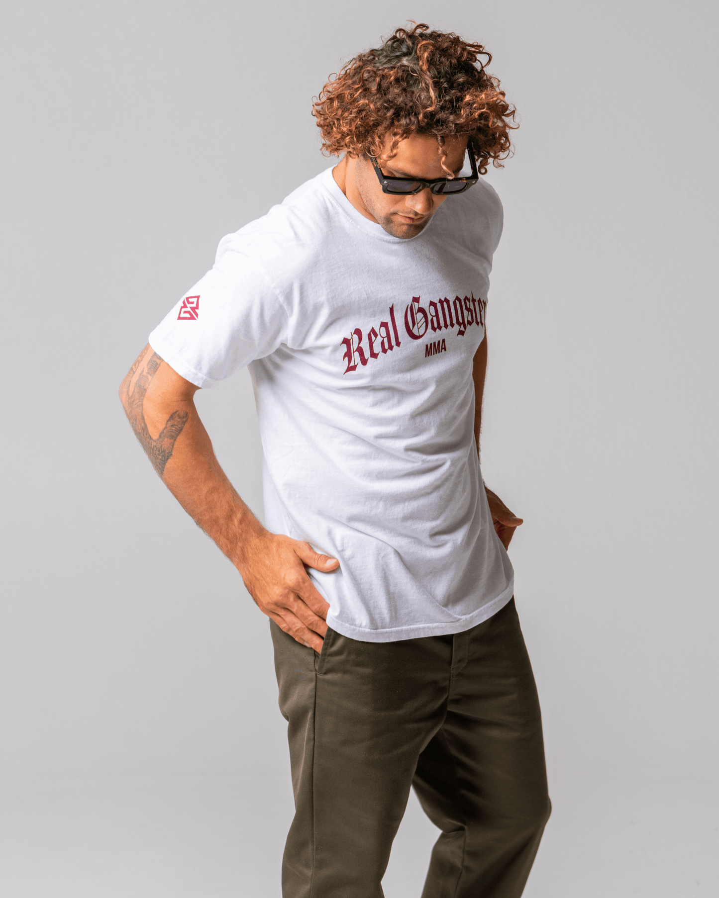 Old English Tee - White